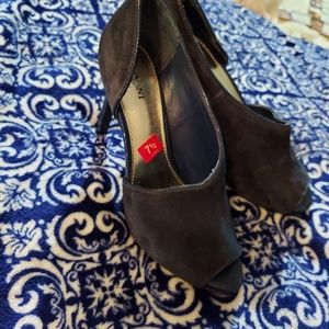 Wemon's Lusee open toe pumps, Blueberry